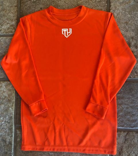 Game/practice undershirt (orange long-sleeve) | Team Houston Baseball
